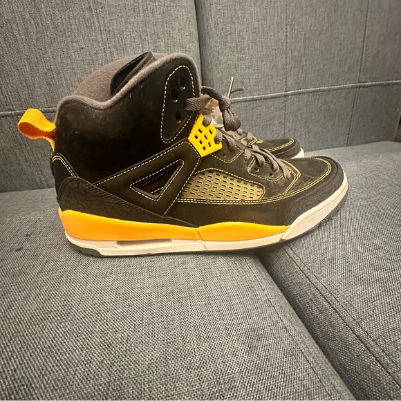Air Jordan Spizike High Top Sneaker Black University Gold Men's sz 13 - Picture 9 of 15